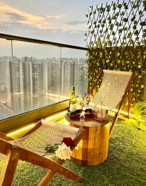 BohoLuxe by Suave Stays in Gr Noida with Balcony - Image 1