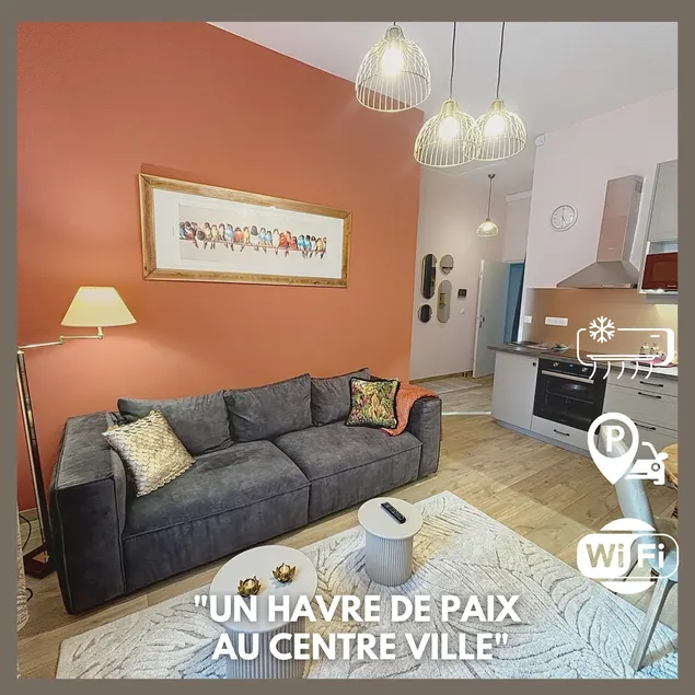 Le Kozy - Appartement 2 pièces climatisé au coeur de Vendôme avec parking - Image 1