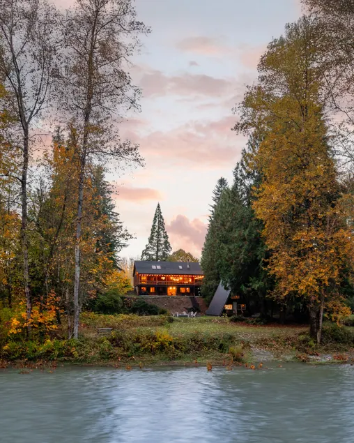 Riverfront Loghome & Aframe | Hot Tub | Game Room - Image 1