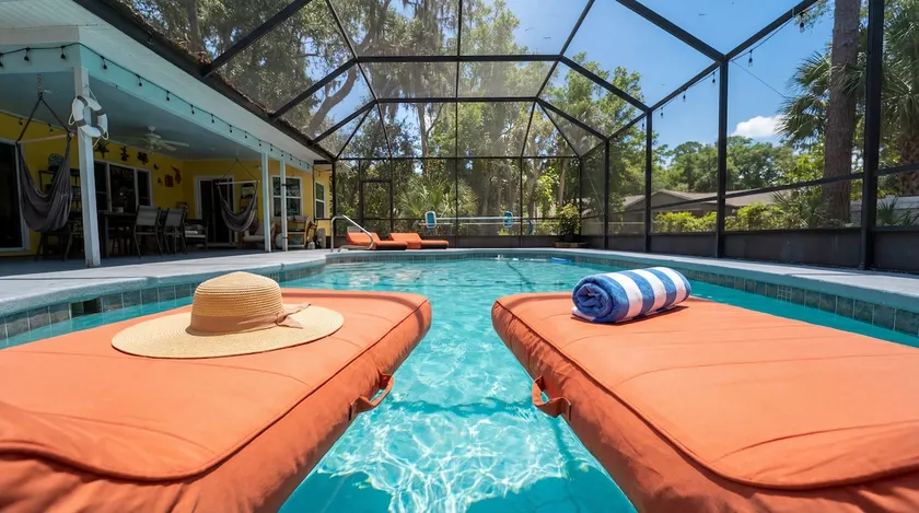 No Extra Fees Heated Pool Home! Near Beach 8 min. - Image 1