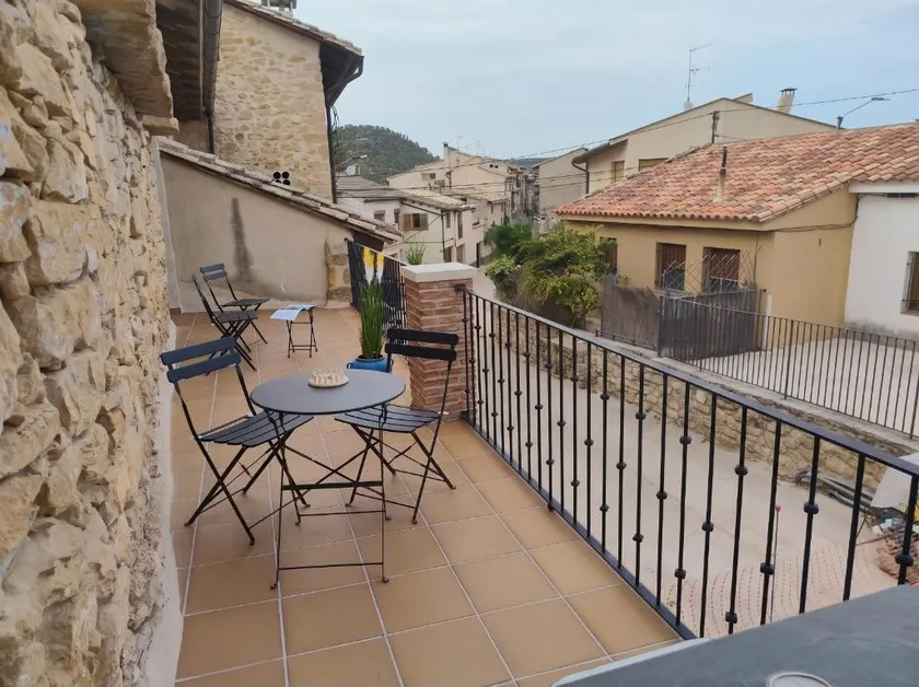 Casa la Luz Matarraña, Balcony with views of the mountains. - Image 1