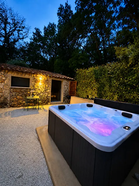 Private Jacuzzi • Stone Haven • In the Middle of Nature - Image 1