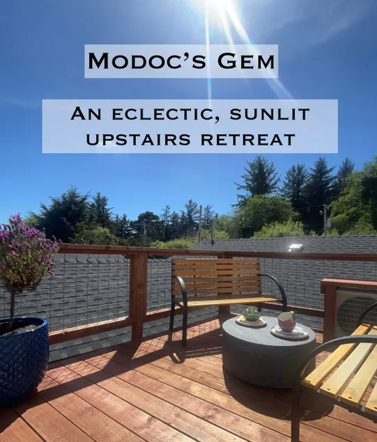 Modoc's Gem : An eclectic, sunlit upstairs retreat - Image 1
