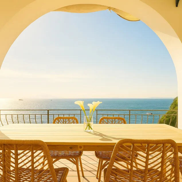 Terrace by the Sea with Capri view from Sorrento - Image 1