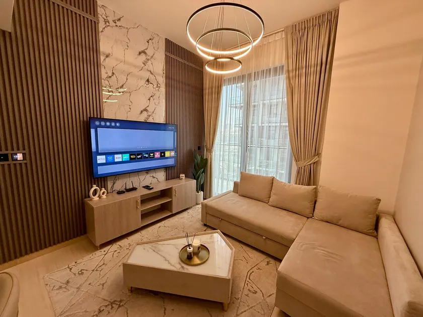 Smart & Stylish 1BHK | Alexa, Lights & Comfort! - Image 1