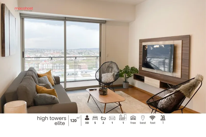 3-bedroom apartment with views of the gym, cinema and pool in Lomas - Image 1