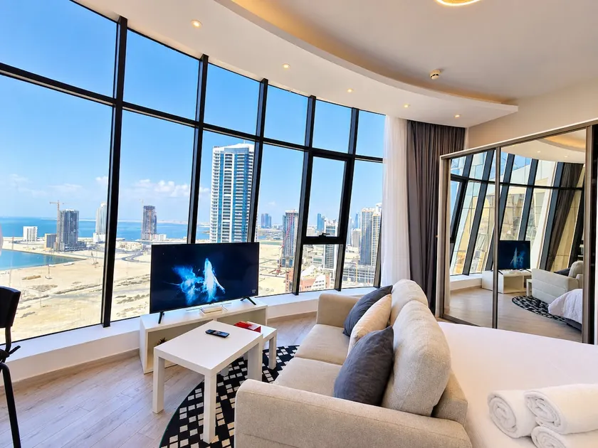 Sky & Sea View Studio in Seef - Image 1