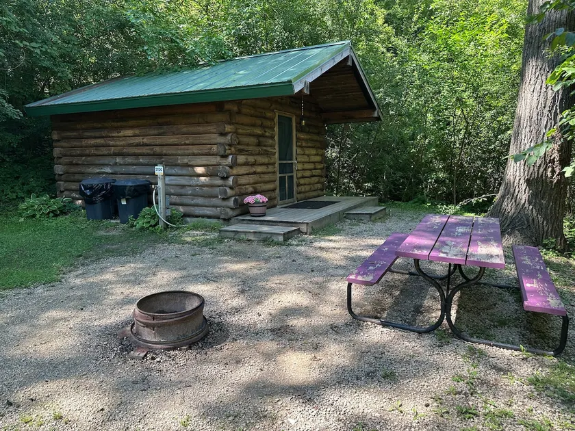 Cute Camping Cabin with Bathroom - Image 1