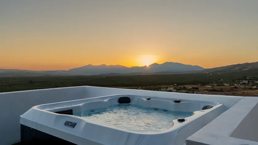 Evnia Sunset Crete Escape Private Hottub Retreat - Image 1