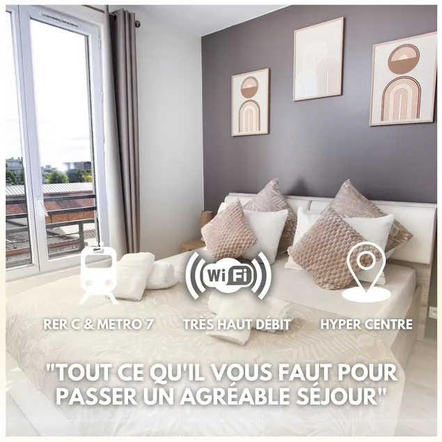 Hyper center | Close to RER & METRO | 3-4 people - Image 1