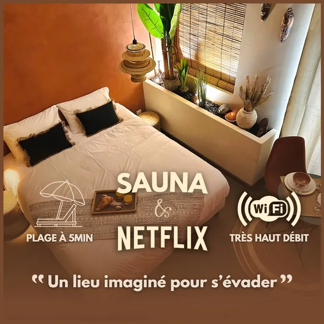 Le Jacaranda - Suite africaine - Sauna & Netflix - Image 1
