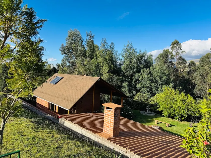 Nature cabin with campfire and BBQ - Image 1