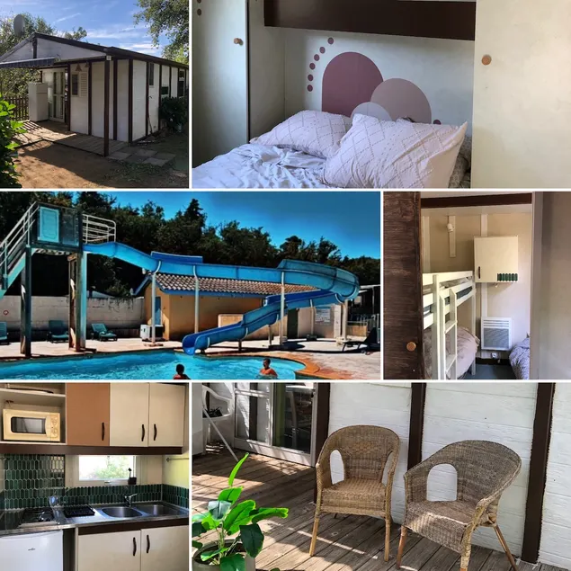 Bali family chalet in campsite with pool in summer - Image 1