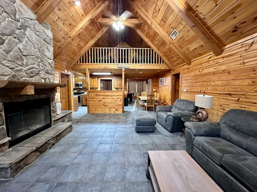 White River Log Cabin w/ Game Room, Outdoor Living - Image 1