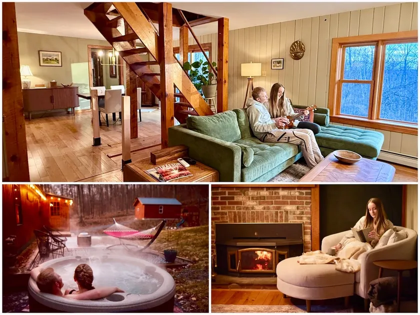 Woodland Cabin on 18 acres w/ hot tub & fireplace - Image 1