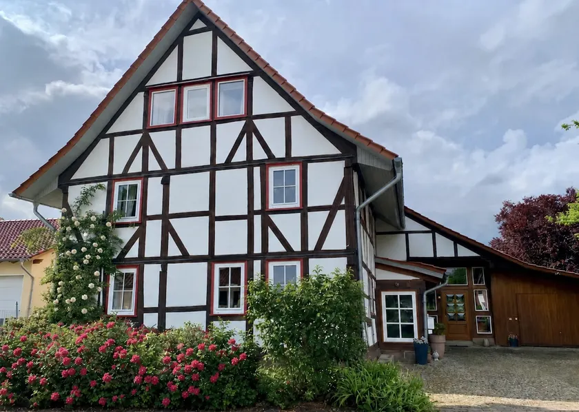 Half-timbered villa with pool, sauna, wing, fireplace - Image 1