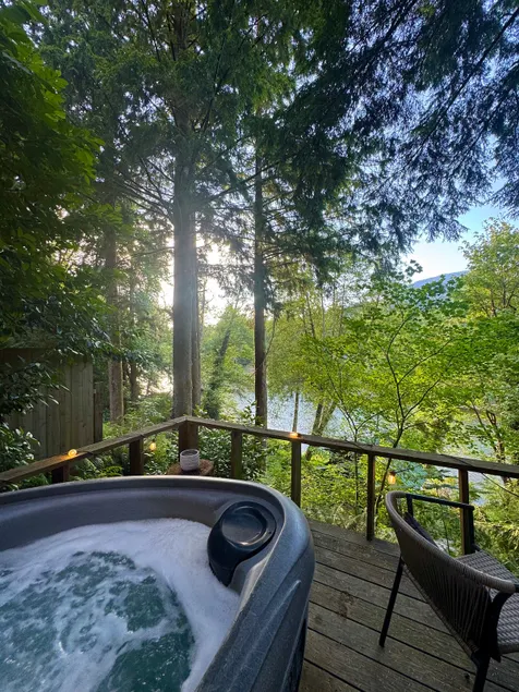 TinyCabin*Riverfront*HotTub*Sleep 3*Mountain Views - Image 1
