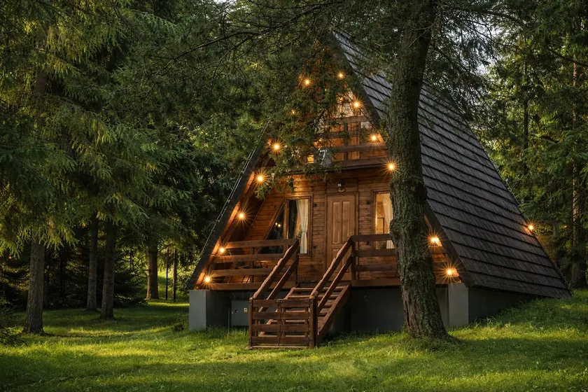 Forest hut with Jacuzzi/swimming pool - Image 1