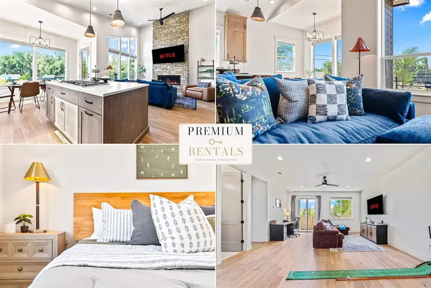 Dark & Sleek 3BR Escape by the Golf Course - Image 1