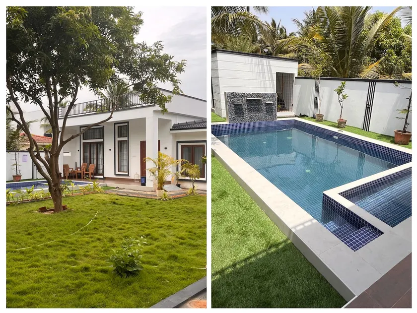 Spacious new 2BHK garden Villa with pool Nemelli - Image 1