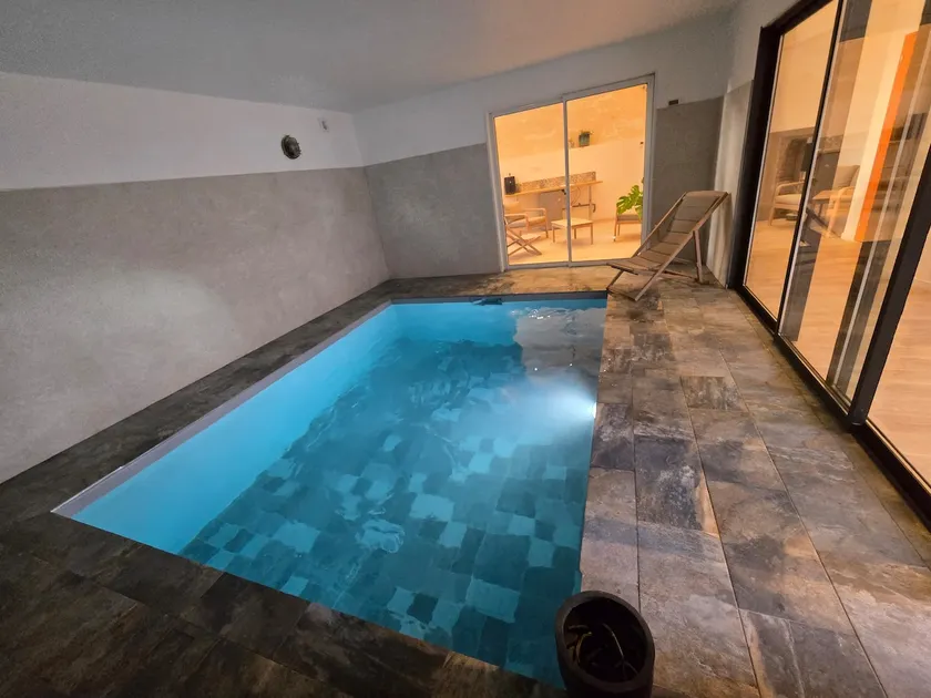 La Bergerie indoor pool and magnificent views - Image 1