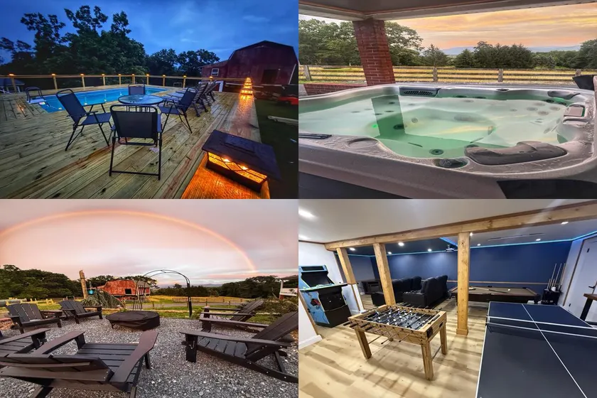 Huge Farmhouse getaway hot tub, sauna, pool, games - Image 1