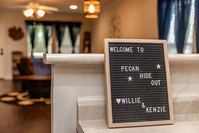 New! Pecan Hide Out is a Rustic Home w/ Fire Pit - Image 1
