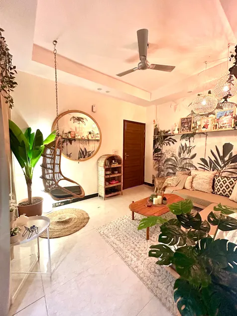 Cozy Tropical 1BHK | Near Medanta | Full Kitchen - Image 1