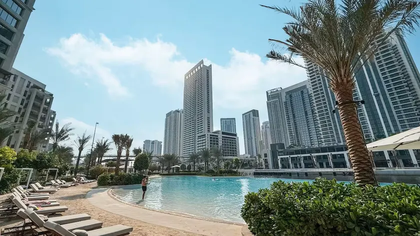 Vogue Vacation Homes, Creek Harbour Breeze Creek Beach Waterfront Living Close to Downtown, Burj Khalifa and Dubai Mall, Two Bedroom apartment With Balcony and Private Manmade Beach, Access to all Amenities - Image 1