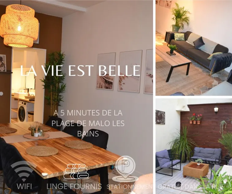 La Vie Est Belle, air-conditioned, 5 min from the beach - Image 1