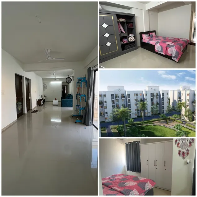 Spacious 3BHK for 10 | Near MCA Stadium & Highway - Image 1