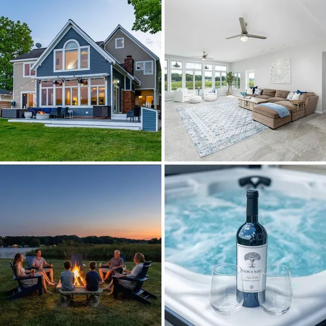 Lux Lakefront Home: Hot Tub, Firepit, Games, Kayak - Image 1