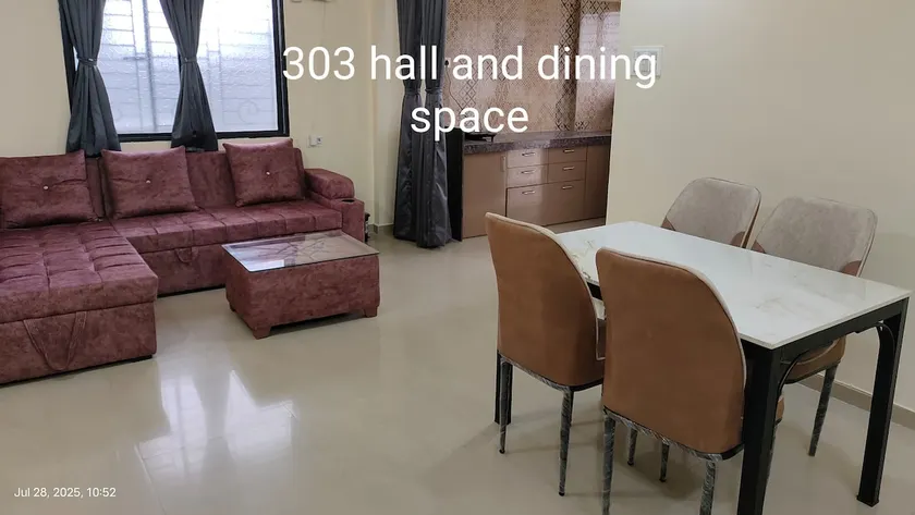 Sunshine-303-2 Bhk-3AC-Wifi-Kitchen-Parking - Image 1