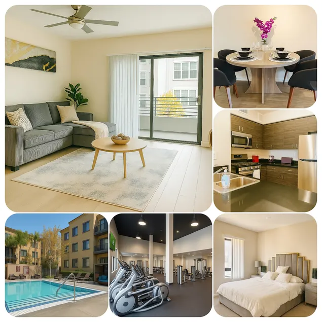 Serene 1BR | Pool+Gym | Free Parking | Central - Image 1