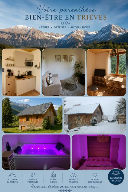 Studio with a whirlpool bathtub in a quiet chalet - Image 1