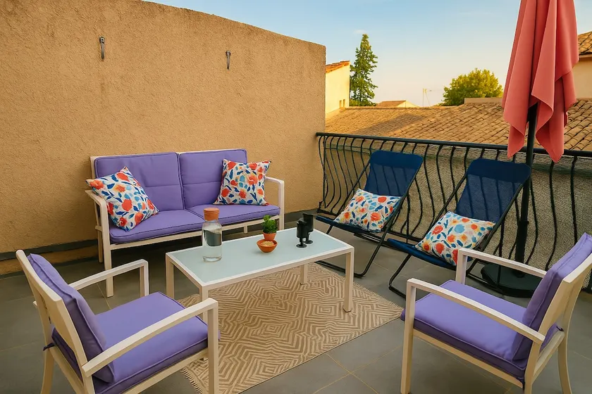 Village house terrace air conditioning - 2 bedrooms - Image 1