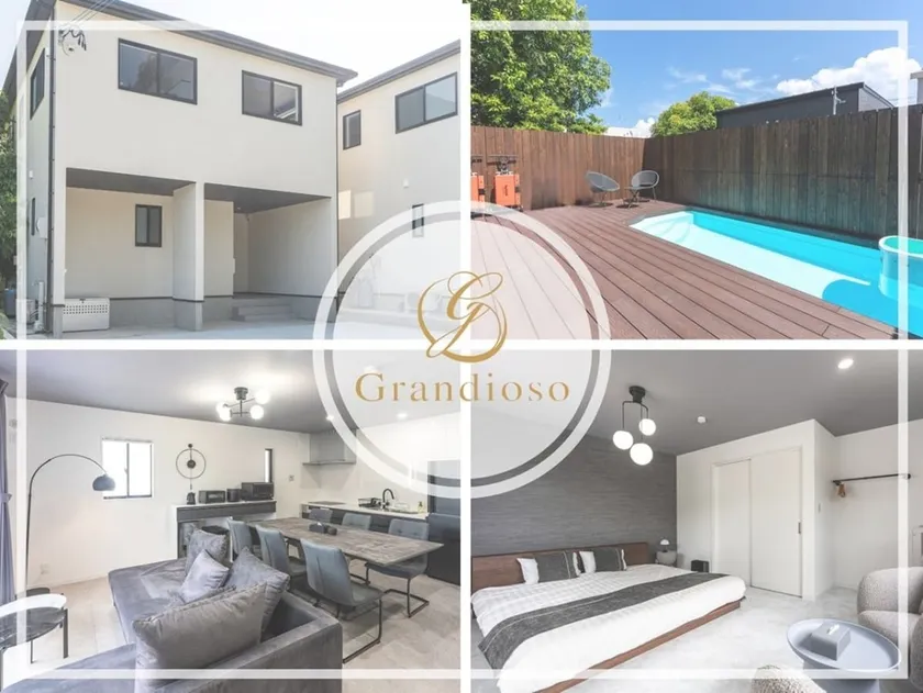 [New building (maximum 16 people)] 3BR (120㎡)/8 beds/pool and sauna/BBQ/parking for 2 cars/Onna 14A - Image 1