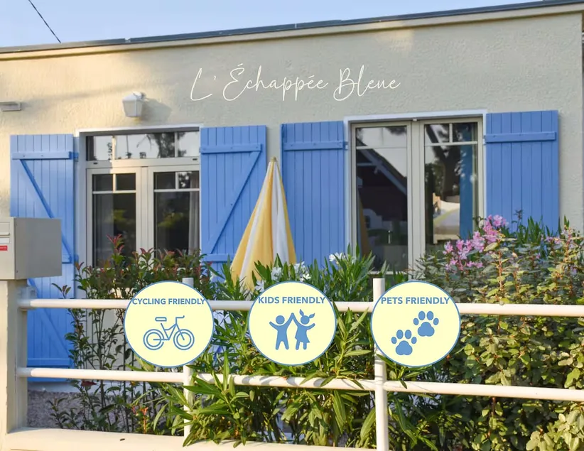 L'Échappée Bleue, maison à 200m de la mer pour vacances et travail - Image 1