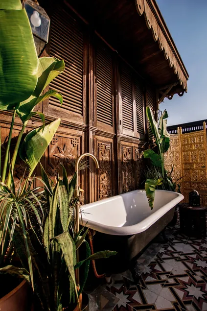 The Zarifa · Vibrant Maadi Rooftop w/ Outdoor Tub - Image 1