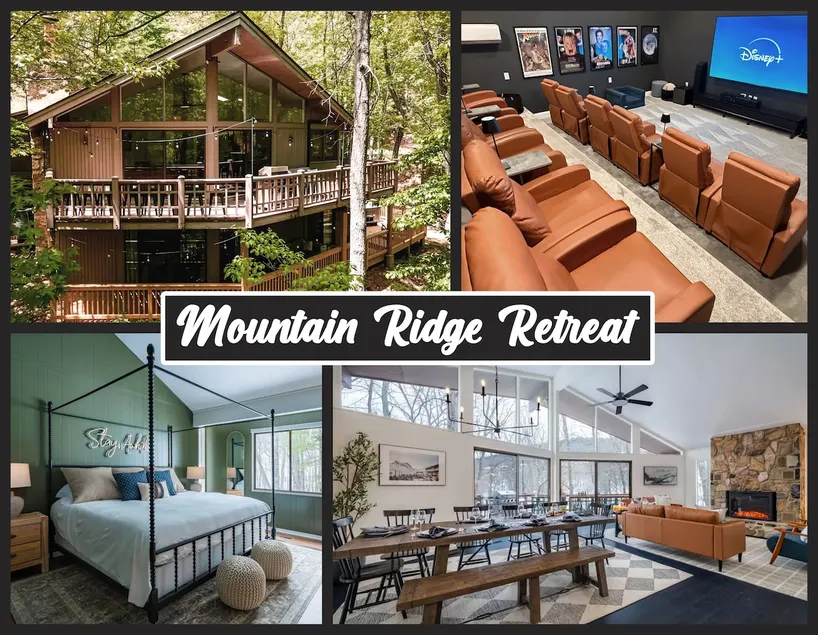 Mountain Ridge Retreat, theater/hot tub - Image 1