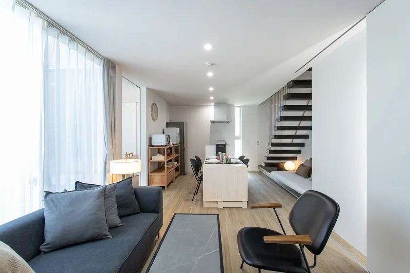 Parking for 3 cars / up to 7 people / Stylish private accommodation ”CAN LI ASSO E” that looks great in the nature of Minami Aso - Image 1