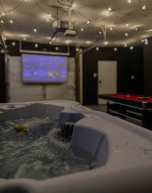 Hot Tub Getaway | Game Room + Fireplace - Image 1