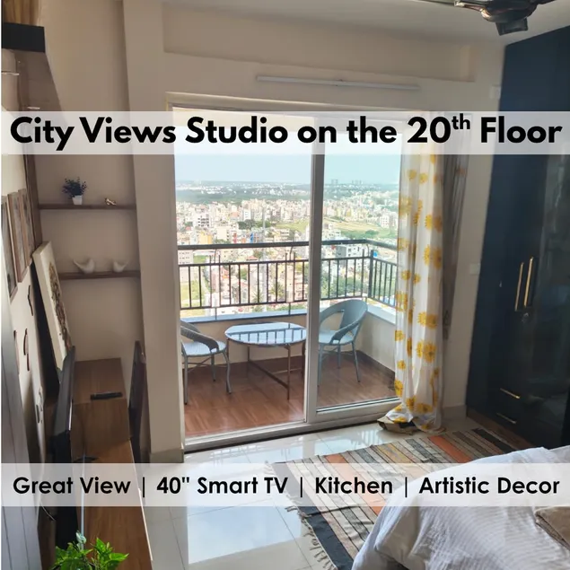 AC Highrise City View Studio - Urban Jacaranda - Image 1