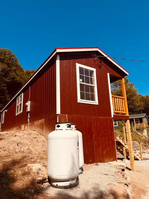 Red cabin at Carrabassett town line - Image 1