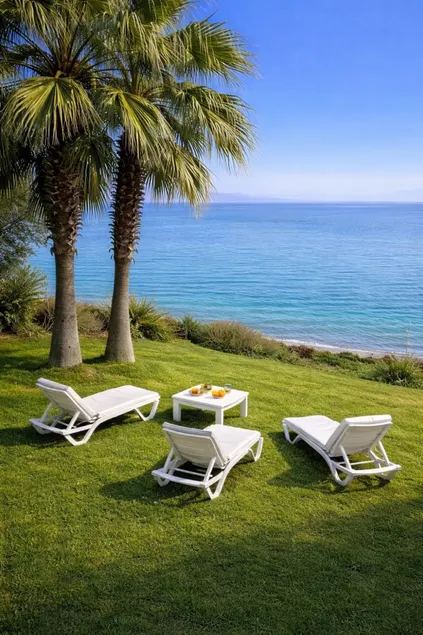 Beachfront Duplex 3-BR in Pelitköy, Beach Access - Image 1