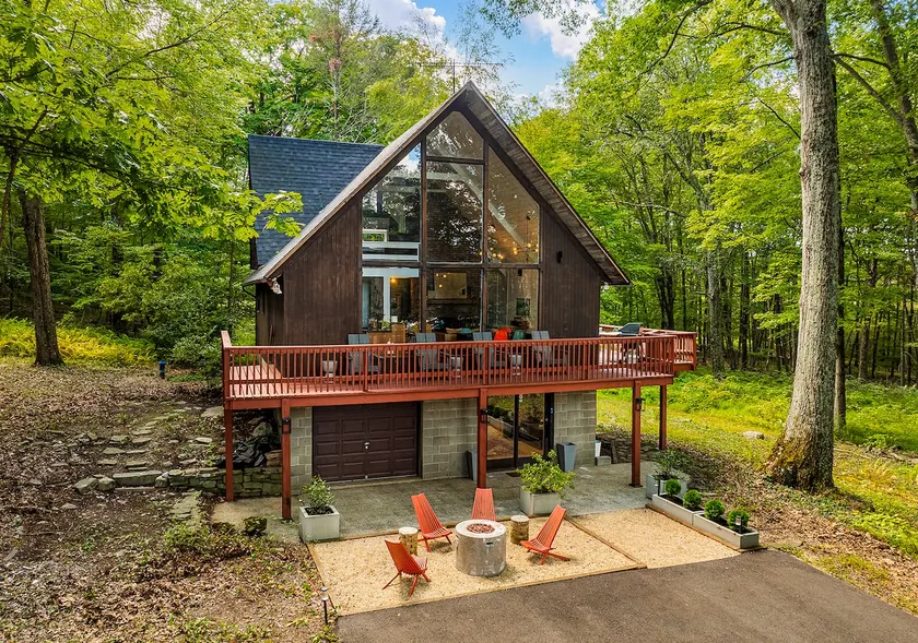 Wooded A-Frame | Deck, Firepit & Forest Views - Image 1
