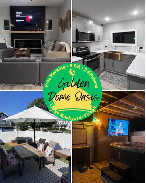 Tailgate Oasis, Hot Tub, Walk to N.D., Outdoor TV - Image 1