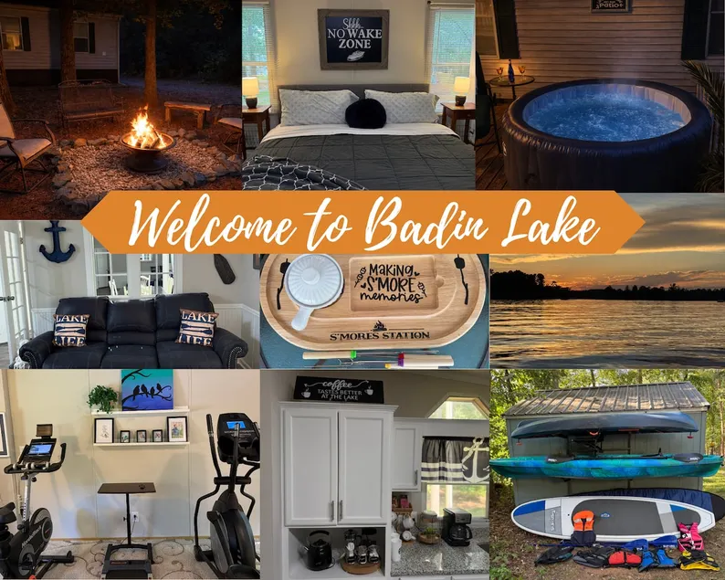 Pool, Hot Tub, Fire Pit & Kayaks | Badin Lake - Image 1