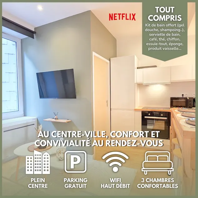 Le Sésame • Free Parking, Downtown & Quiet - Image 1