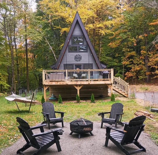 Newly Built A-Frame nestled in the woods - Image 1